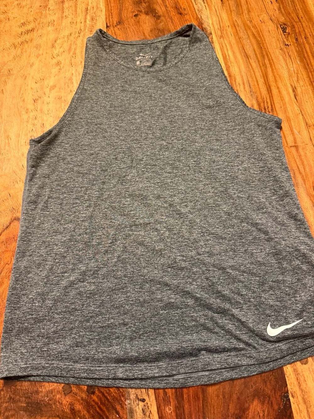 Nike Women's Dri-FIT Loose Studio Racerback Tank Top Heather Gray Size S